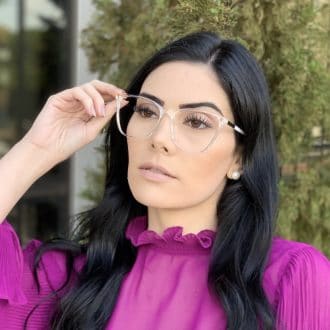 safine com br oculos de grau quadrado transparente lari 3