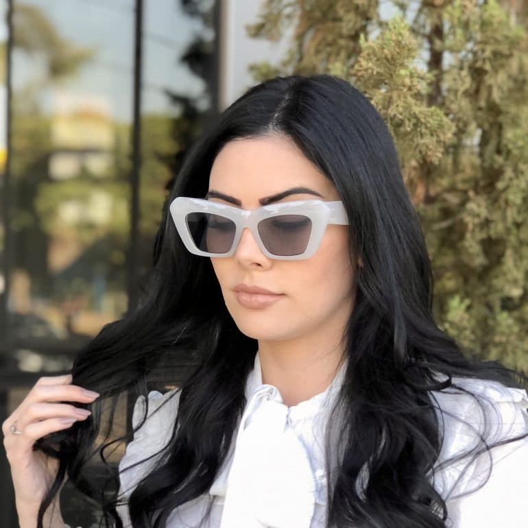 safine com br oculos de sol gatinho branco jade 1
