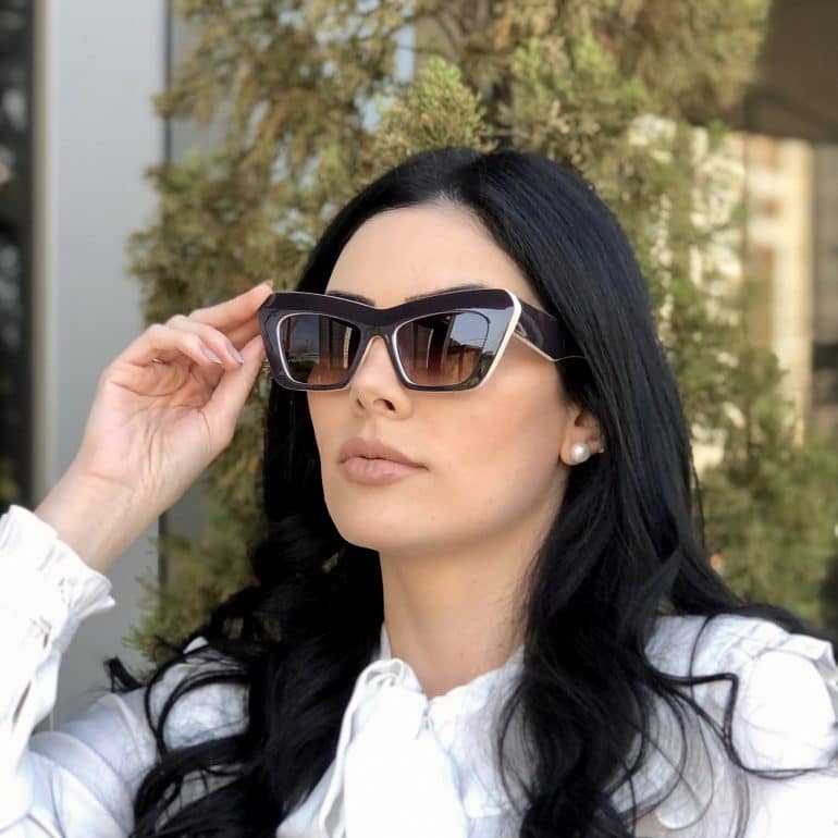 safine com br oculos de sol gatinho marrom com nude jade 1