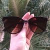 safine com br oculos de sol gatinho marrom fosco ruth