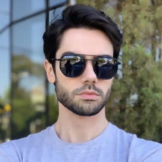 safine com br oculos de sol masculino hexagonal mateus
