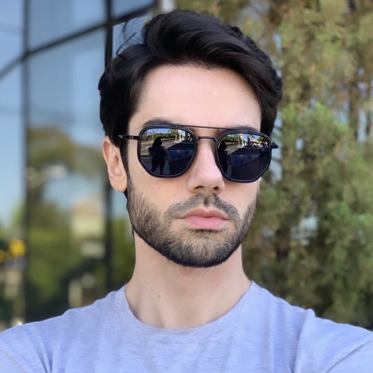 safine com br oculos de sol masculino hexagonal mateus