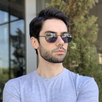 safine com br oculos de sol masculino hexagonal preto bruno 2