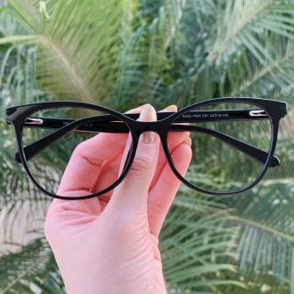 safine com br oculos 2 em 1 clip on gatinho em acetato preto poli 1