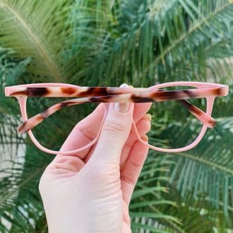 safine com br oculos 2 em 1 clip on gatinho em acetato rosa poli 2