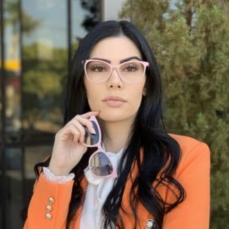 safine com br oculos 2 em 1 clip on gatinho em acetato rosa poli 6