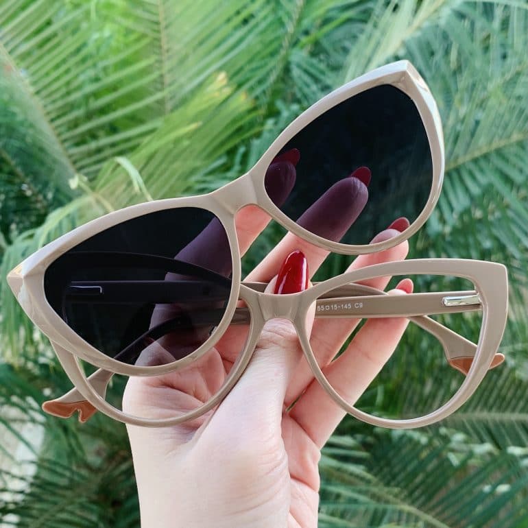 safine com br oculos 2 em 1 clip on gatinho nude may