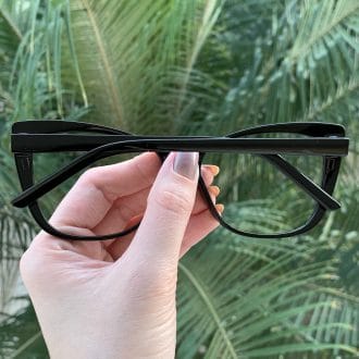 safine com br oculos 2 em 1 clip on gatinho preto luma 2