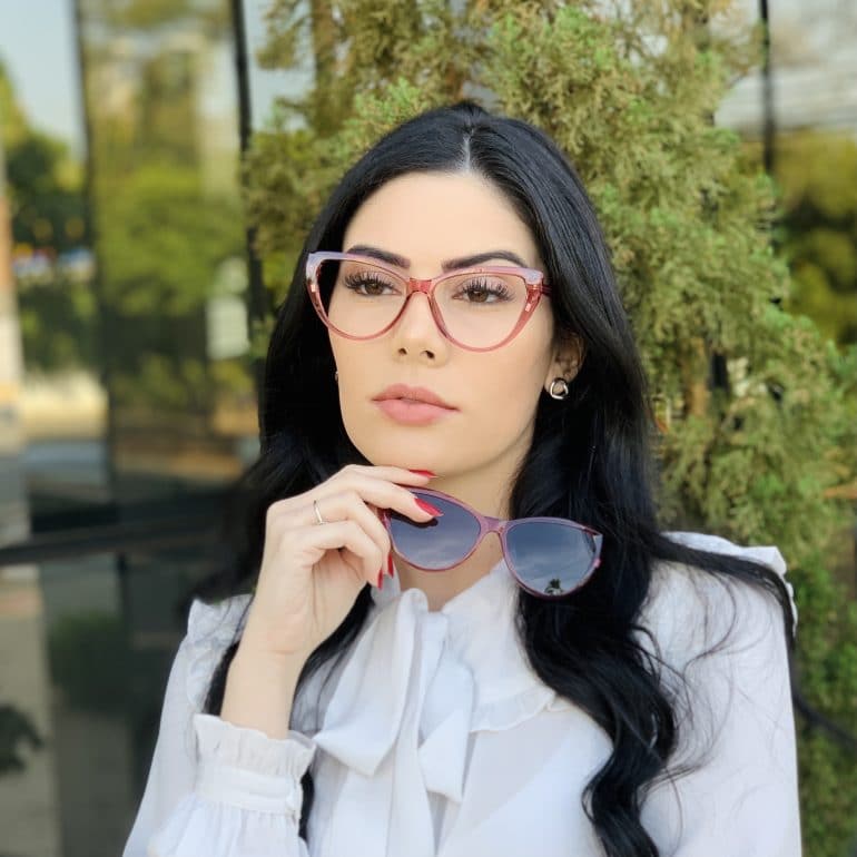 safine com br oculos 2 em 1 clip on gatinho rosa may 5