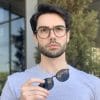 safine com br oculos 2 em 1 clip on masculino redondo preto fosco rafa 2