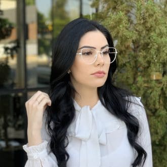 safine com br oculos de grau gatinho de metal branco antonela 5