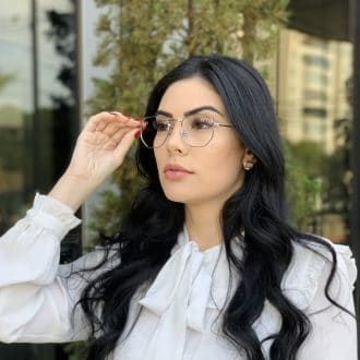 safine com br oculos de grau hexagonal prata lali 2