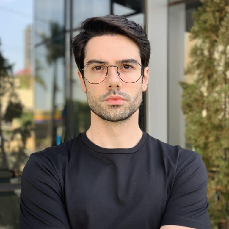 safine com br oculos de grau masculino hexagonal preto 1