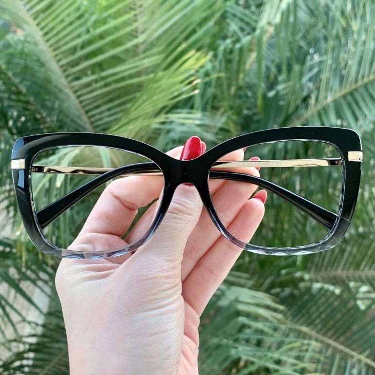 safine com br oculos 2 em 1 clip on gatinho preto transparente bruna 1