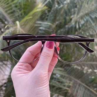 safine com br oculos 2 em 1 clip on redondo preto transparente alice 2