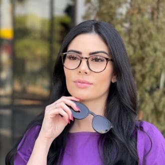 safine com br oculos 2 em 1 clip on redondo tartaruga alice 6