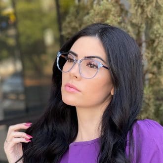 safine com br oculos de grau gatinho azul maite