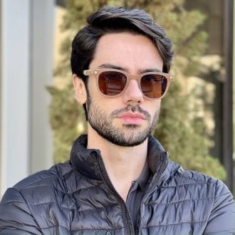 safine com br oculos de sol masculino quadrado marrom leo 1