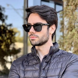 safine com br oculos de sol masculino quadrado preto leo 2