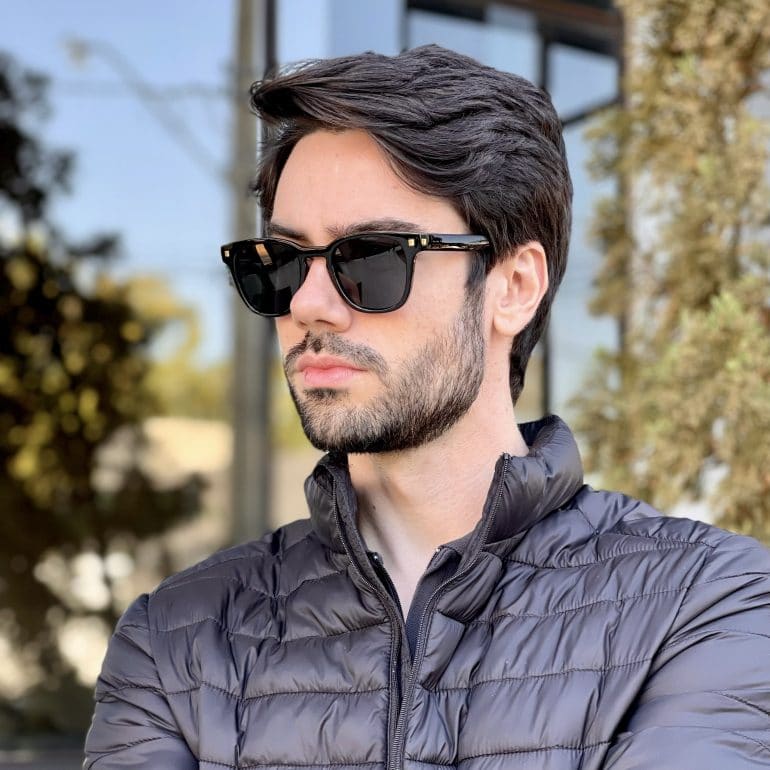 safine com br oculos de sol masculino quadrado preto leo 2