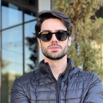 safine com br oculos de sol masculino quadrado preto leo