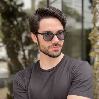 safine com br oculos 2 em 1 clip on acetato masculino redondo preto silvio 2