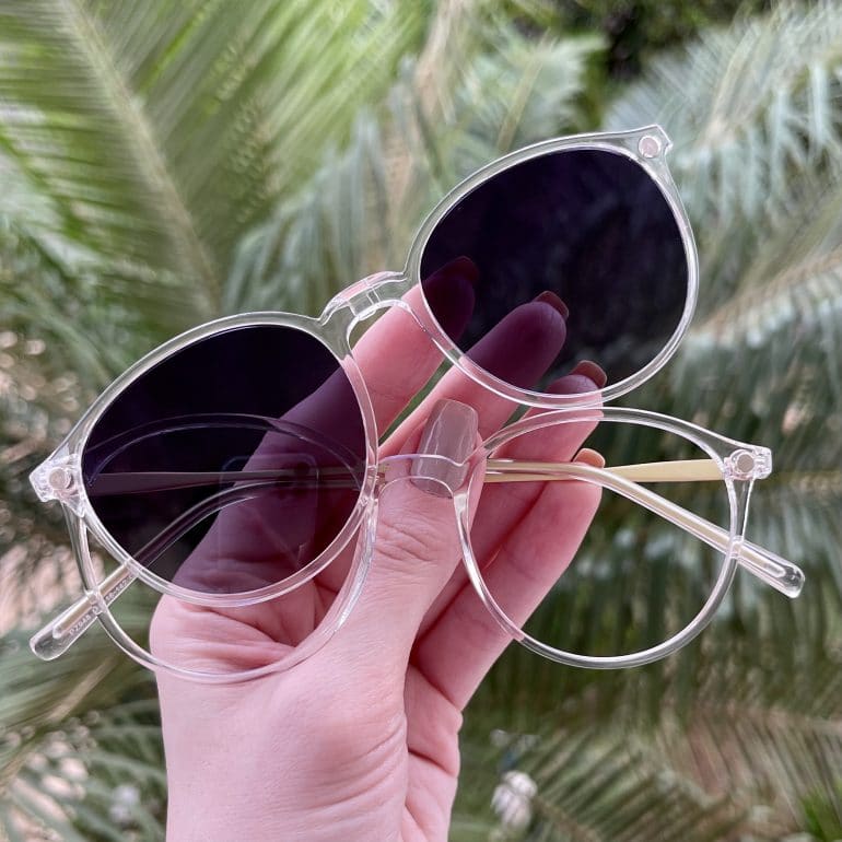 safine com br oculos 2 em 1 clip on redondo transparente paola 10