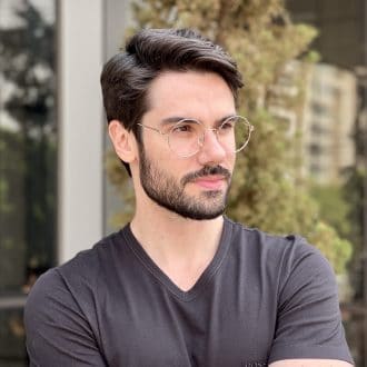 safine com br oculos de grau de titanio masculino redondo prata yago 2