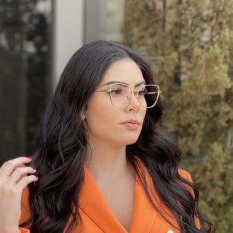safine com br oculos de grau gatinho de metal dourado malu 4