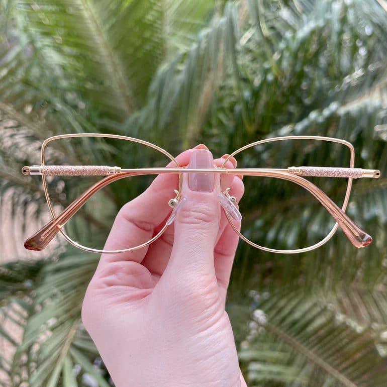 safine com br oculos de grau gatinho de metal tartaruga com dourado malu 2