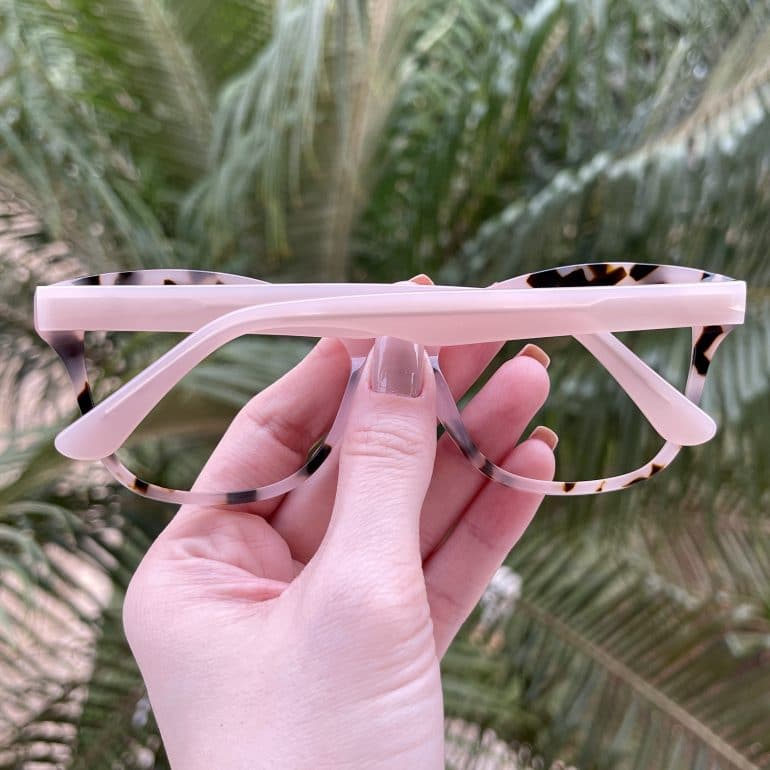 safine com br oculos de grau gatinho em acetato tartaruga com rosa jolie