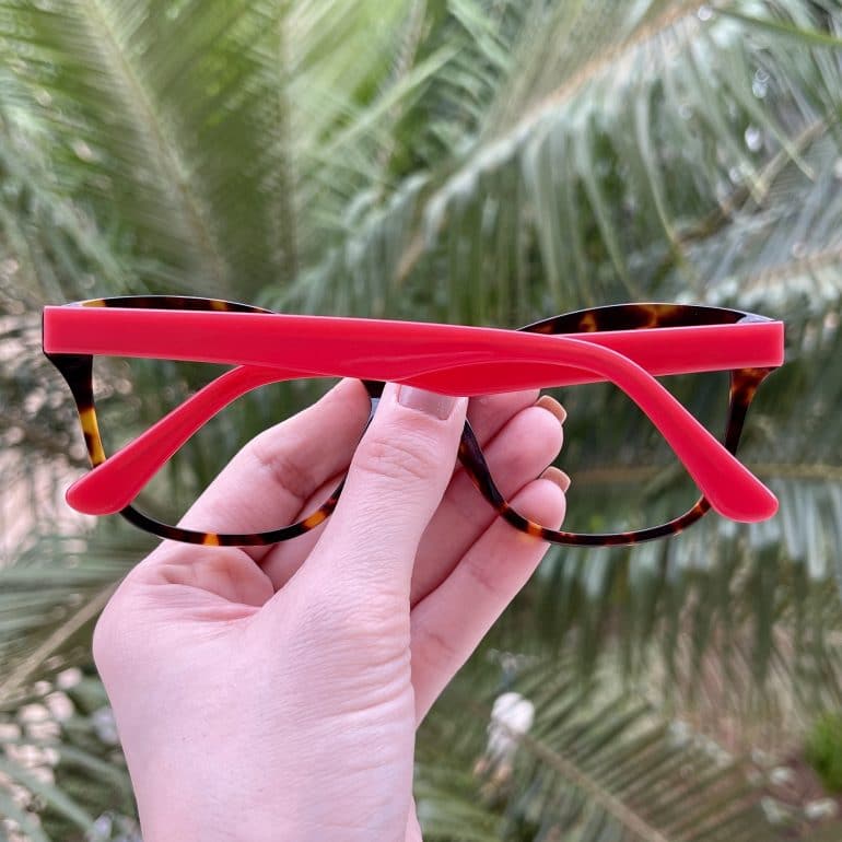 safine com br oculos de grau gatinho em acetato tartaruga com vermelho jolie 1