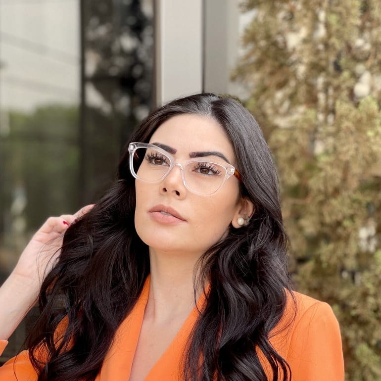 safine com br oculos de grau gatinho em acetato transparente jolie 2