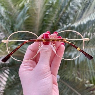 safine com br oculos de grau redondo dourado nina 1