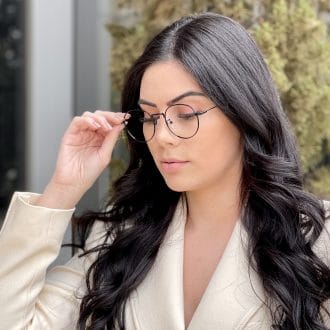 safine com br oculos de grau redondo preto nina