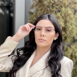 safine com br oculos de grau redondo rose com dourado marina 2