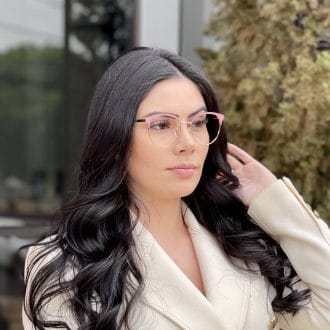 safine com br oculos de grau redondo rose com dourado marina 4