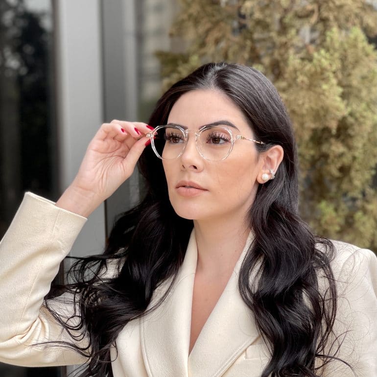 safine com br oculos de grau redondo transparente bianca