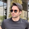 oculos de sol masculino quadrado caramelo luan