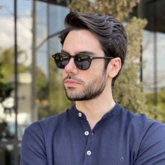 safine com br oculos de sol masculino quadrado preto fosco vitor 2