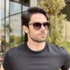 Óculos de Sol Masculino Quadrado Preto Luan
