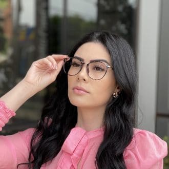 Óculos de Grau Redondo Tartaruga Vanessa