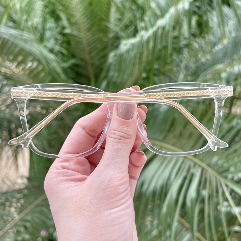 Óculos de Grau Quadrado Transparente Marisa