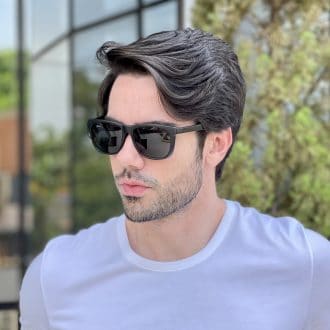safine com br oculos 2 em 1 clip on masculino retangular preto fosco theo 3