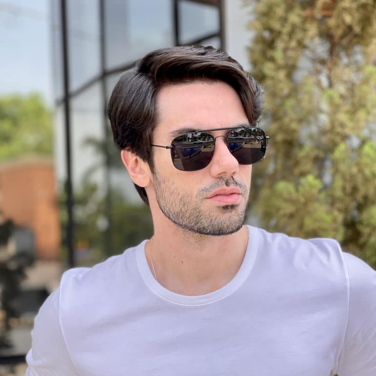 Óculos de Sol Masculino Aviador Preto Murilo