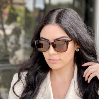 Óculos 2 em 1 Clip-On Gatinho Tartaruga Valentina