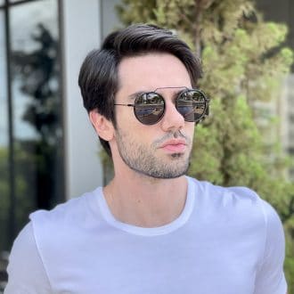 Óculos de Sol Masculino Aviador Preto Benício