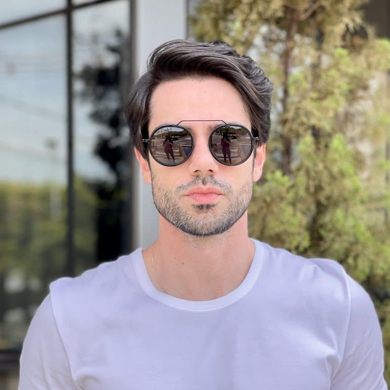Óculos de Sol Masculino Aviador Preto Benício