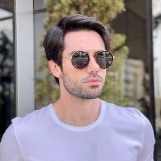Óculos de Sol Masculino Aviador Tartaruga Benício