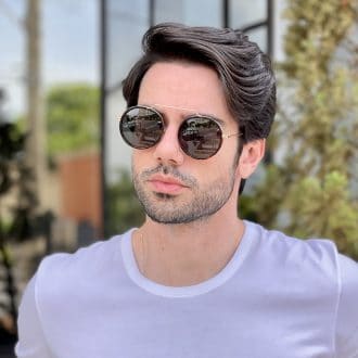 Óculos de Sol Masculino Aviador Tartaruga Benício